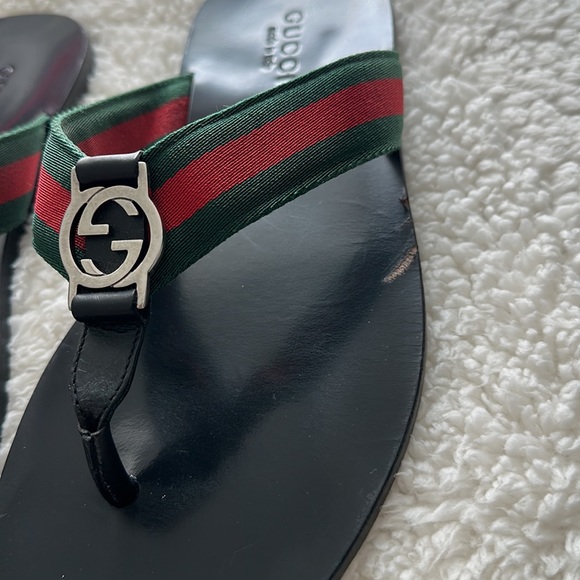 Gucci Men’s Thong Web Sandals. Size 10 men - Picture 4 of 7